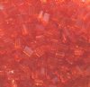 50g 5x4x2mm Transparent Orange Tile Beads
